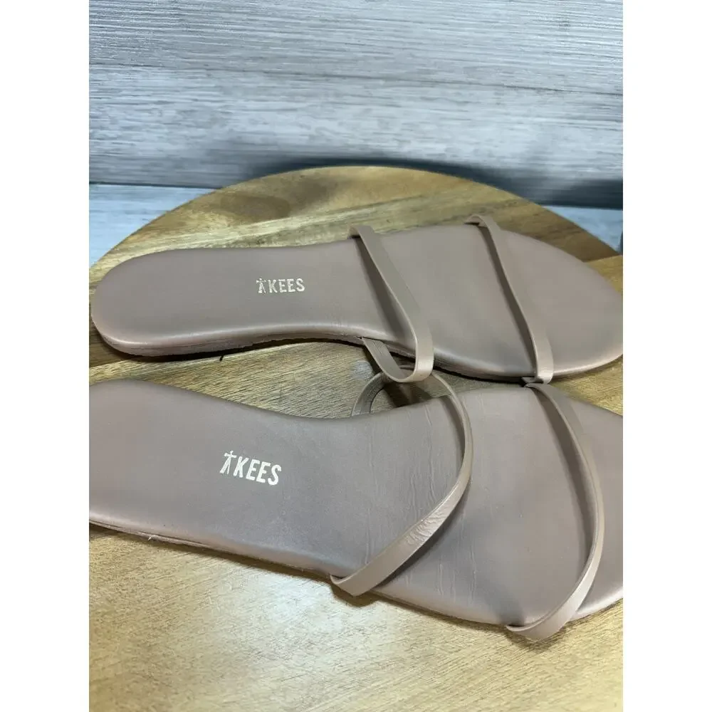 TKEES Sarit Sandel Pout Tan Size 9 Slip On